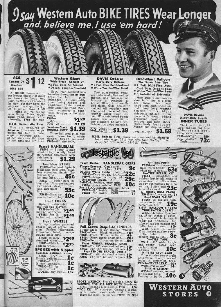 1938 Western Auto Catalog Picture 4 Dave's Vintage Bicycles